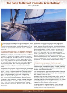 Too Soon to Retire? Consider a Sabbatical!